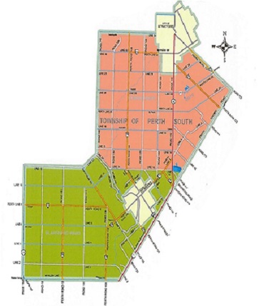 Map of the Blanshard and Downie Pickup Areas