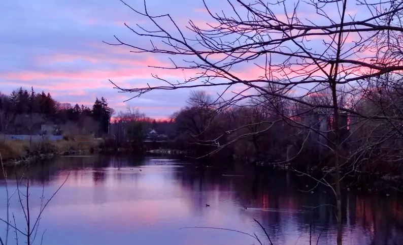 Sunset on River