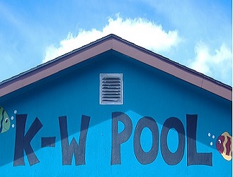 Picture of the front of the Kirkton-Woodham Pool Building