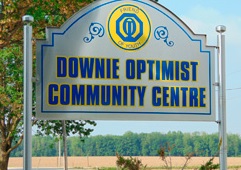 Picture of the Downie Optimist Hall Sign